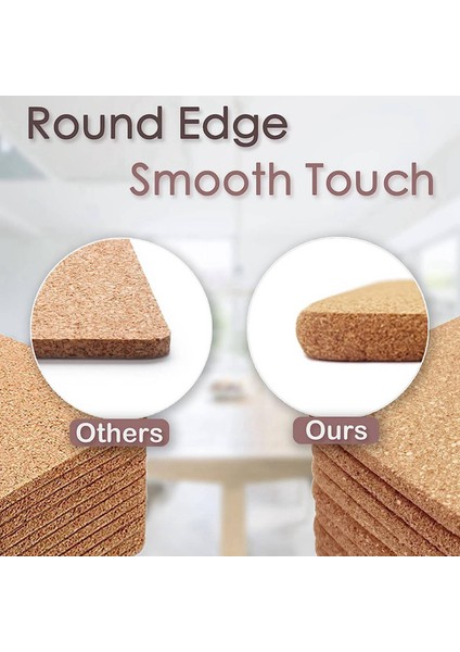 Sıcak Yemekler Için 2x Yüksek Yoğunluklu Kalın Kare Ped 8 Inç Isıya Dayanıklı Çok Fonksiyonlu Coaster Cork Sıcak Pedler (Yurt Dışından) fiyatları