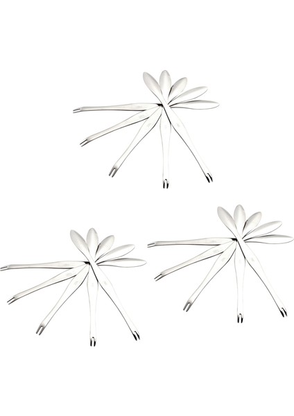 Deniz Ürünleri Aracı Yengeç Krakerleri Kaşık Paslanmaz Çelik Yengeç Peel Karides Aracı Istakoz Kelepçesi Plakalar Klips Pullu - 15 Pcs (Yurt Dışından)