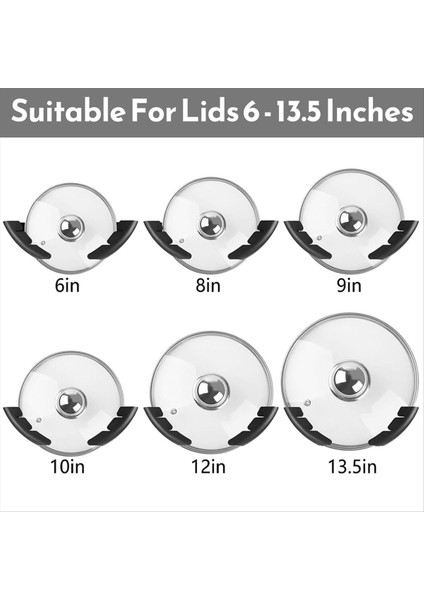 Kabine Için Pot Kapak Organizatörü Mutfak Dolabı Kapısı Için Pot Kapağı Tutucu Organizatörü Universal Pan Lids Organizer 3pcs (Yurt Dışından) fiyatları