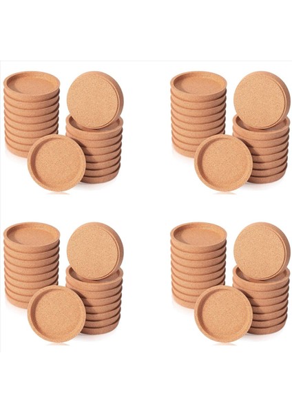 72 Cork Coasters Toplu 4 Inç Yuvarlak Dudak Tutucu Sızdıran Kanıtı Kılıf Makaraları Içecekler Için Yeniden Kullanılabilir Emici Kupa Coaster (Yurt Dışından)