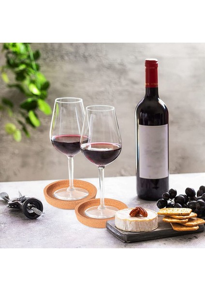 72 Cork Coasters Toplu 4 Inç Yuvarlak Dudak Tutucu Sızdıran Kanıtı Kılıf Makaraları Içecekler Için Yeniden Kullanılabilir Emici Kupa Coaster (Yurt Dışından) fırsatları