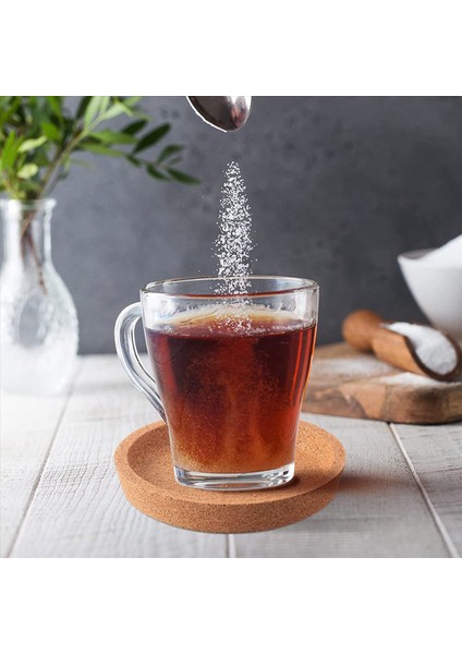 72 Cork Coasters Toplu 4 Inç Yuvarlak Dudak Tutucu Sızdıran Kanıtı Kılıf Makaraları Içecekler Için Yeniden Kullanılabilir Emici Kupa Coaster (Yurt Dışından) indirimleri