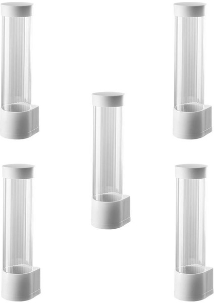 5x Tek Kullanımlık Kupa Tutucu Otomatik Kupa Çıkarma Kağıt Kupa Tutucu Su Kupası Duvar Monte Depolama Yaratıcı Depolama (Yurt Dışından)