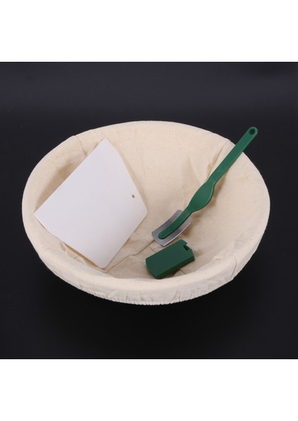 2x 9 Inç Ekmek Prova Seti Maya Giriş Sepeti + Hamur Kazıyıcı + Hamur Şekli Için Keten Astar Bez Pişmiş Ekmek (Yurt Dışından) fırsatları