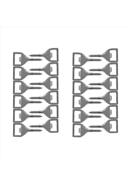2x Metal Şişe Açıcı Boş Paslanmaz Çelik Düz Şişe Açıcı Kişi Dişli Bira Açıcı Donanımı Parti Için (Yurt Dışından)