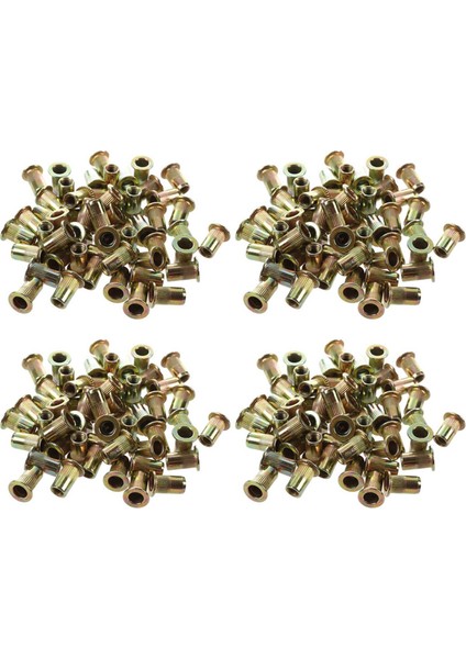 200 Pcs M10/M12/M8/M5/M6/M4/M4 Düz Kafa Perçin Somun Mobilya Dekorasyon Aleti (M4) (Yurt Dışından)