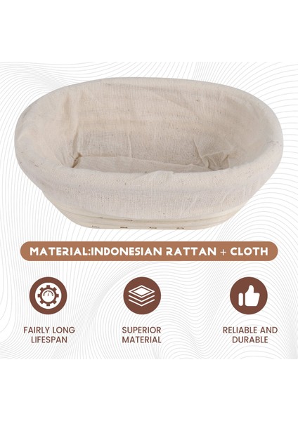 Oval Ekmek Prova Kanıtlama Sepet Rattan Hamur Banneton Baget Brotform ARAÇLARI-17X12X6CM (Yurt Dışından) fırsatları