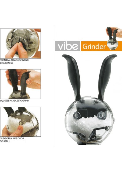 2x Mini Saltball Tuz Biber Öğütücü Değirmen Sevimli (Yurt Dışından) fiyatları