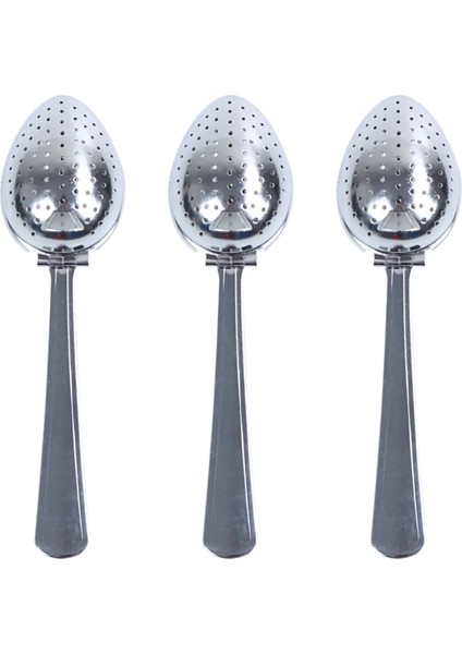 3x Paslanmaz Çelik Çay Infüzer Süzgeç Kaşık Gevşek Yaprak Filtre Otlar Baharat Yeni! (Yurt Dışından)