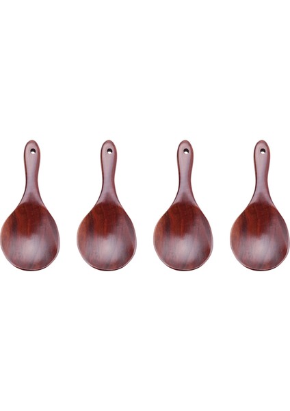 4x Tik Ahşap Kaşık Doğal Masif Ahşap Pirinç Kaşık Ahşap Pirinç Kürek Büyük Patates Porsiyon Kaşık Ahşap Mutfak Mekanları (Yurt Dışından)