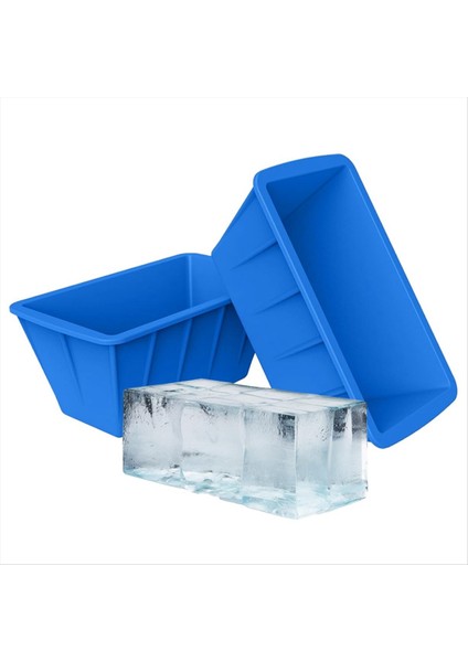 2pcs Buz Bloğu Kalıp Buz Banyosu Dondurucu Kalıp Soğuk Dalma Küvetleri Için Ekstra Büyük Yeniden Kullanılabilir Silikon Kalıp Içecek Soğutucular (Yurt Dışından) modelleri