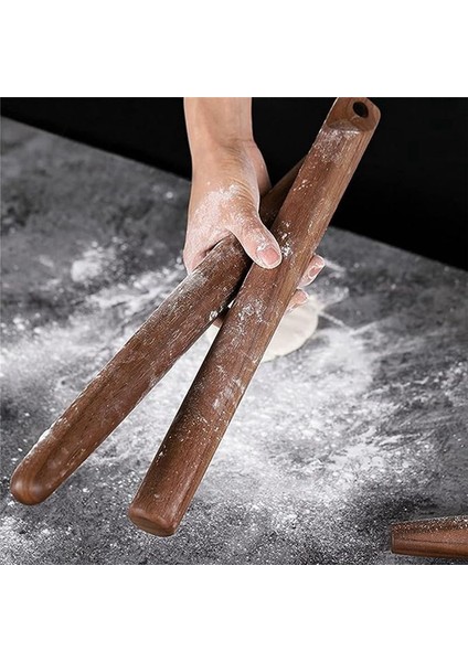 Siyah Ceviz Ahşap Yuvarlanma Pimi Delikli Masif Ahşap Pişirme Hamur Tatlısı Çubukları Pişirme Turta Hamur Işi Için Mutfak Aracı (Yurt Dışından) fırsatları