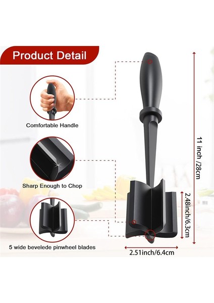 Elde Tutulan Et Kesici Hamburger Et Öğütücü Için Uygundur Naylon Hamburger Helikopter Öğütme Yapışmaz Karışık Helikopter (Yurt Dışından) modelleri