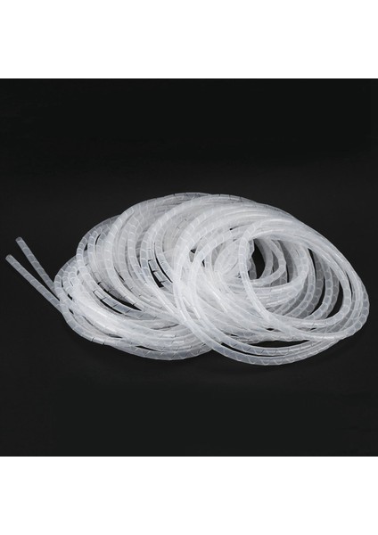 4x Kablo Tel Organizatör Yöneticisi Spiral Sarma Bandı 6mm Dia 15M Uzunluk Beyaz (Yurt Dışından) indirimleri