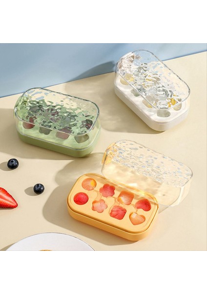 Buz Ice Cube Tepsisi 8 Buz Küp Tepsisi Kutu Itme Tipi Buz Küp Maker Kolay Demold Buz Tepsisi Kalıp Yaz Mutfak Gadgets B (Yurt Dışından) indirimleri