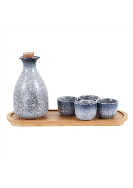 1 Set Zarif Japon Tarzı Seramik Sake Sake Pot Retro Sake Set Japon Retro Basit Seramik Sake Cup ve Pot (Yurt Dışından) modelleri