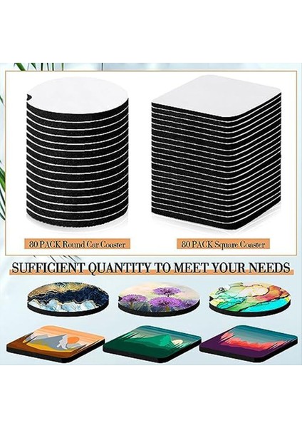 160 Pcs Süblimasyon Bardak Altlıkları Boş 2 8 Inç Yuvarlak Boş Bardak Altlıklar Için Diy El Sanatları Boyama Isı Transfer Leri (Yurt Dışından) indirimleri