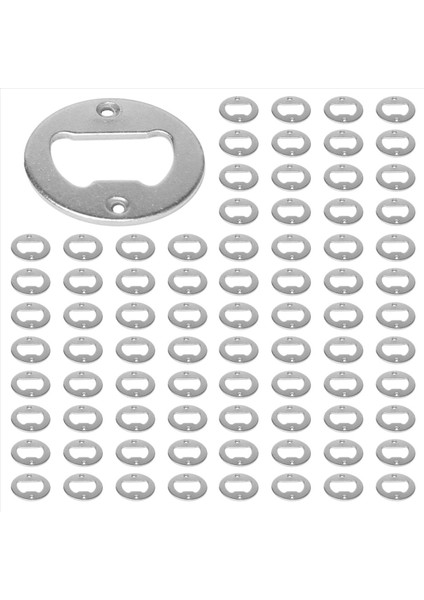 200 Set Şişe Açıcı Ek Paslanmaz Çelik Yuvarlak Diy Şişe Açıcı Donanım Kiti Donanım Parçaları Vidalar ile Besleme (Yurt Dışından)