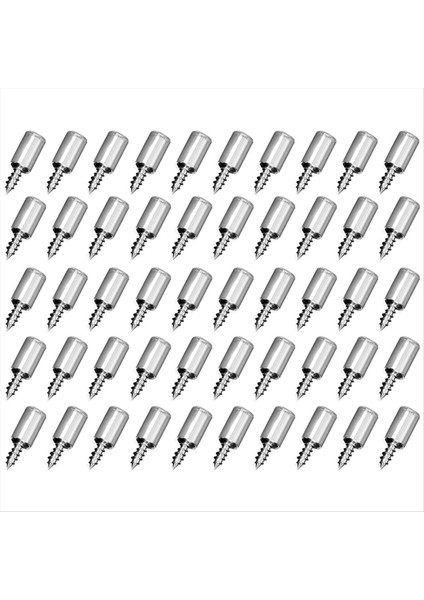 50SET Kauçuk Kılıf Laminat Desteği ile Kendi Kendine Tapma Vidası Ev Yapımı Dolap Dolap Cam Sert Bölme Tırnak (Yurt Dışından)