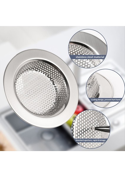 2 Set Mutfak Lavabo Filtresi Fişleri Plaka Önleyici Yüzük Lavabo Filtre Sepeti Lavabo Sepeti Su Engelleme Aksesuarları (Yurt Dışından) fırsatları
