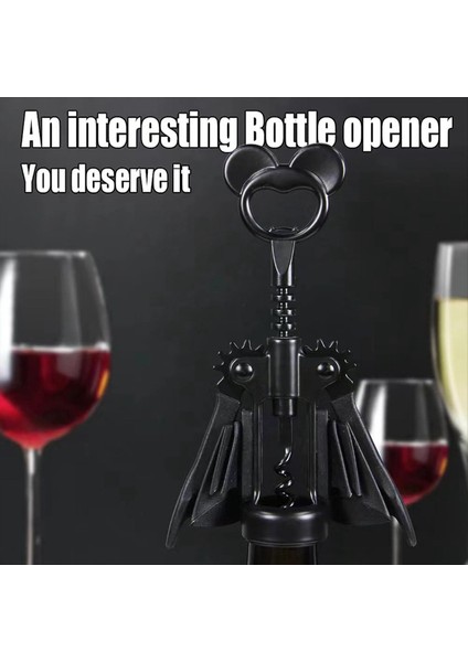 Kanatlarla Yarasa Şarap Açıcı 2&#39 Si 1 Arada Şarap ve Bira Açıcı Yarasa Şişesi Açıcı Alaşımlı Çift Kullanımlı Bira Şişesi Açıcı (Yurt Dışından) fırsatları