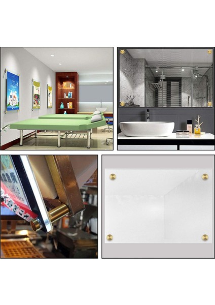 24 Adet 3/4 Inç x 1inch Paslanmaz Çelik Standoff Vidaları Duvar Işareti Sarkık Montaj Donanımı Reklam Camı Dikme (Yurt Dışından) indirimleri