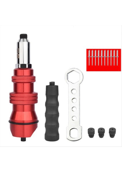 Elektrikli Perçin Adaptörü 2 4mm-4 8mm Perçin Somun Adaptör Matkap Adaptörü Kablosuz Perçinleme Aracı Ekleme Somun Çekme Perçin Aracı (Yurt Dışından)