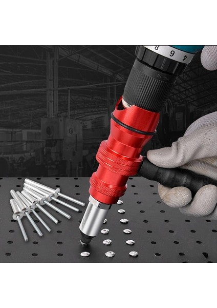 Elektrikli Perçin Adaptörü 2 4mm-4 8mm Perçin Somun Adaptör Matkap Adaptörü Kablosuz Perçinleme Aracı Ekleme Somun Çekme Perçin Aracı (Yurt Dışından) fiyatları