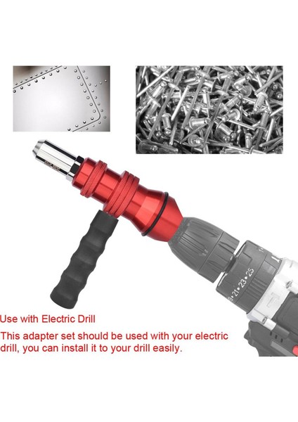 Elektrikli Perçin Adaptörü 2 4mm-4 8mm Perçin Somun Adaptör Matkap Adaptörü Kablosuz Perçinleme Aracı Ekleme Somun Çekme Perçin Aracı (Yurt Dışından) modelleri