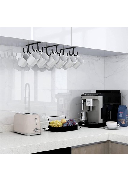 Dolap Altında Kahve Kupa Tutucu Kahve Fincanı Mutfak Için Kupa Kancaları Mutfak Için Kabine Kupa Rafı Altında (Yurt Dışından) fiyatları