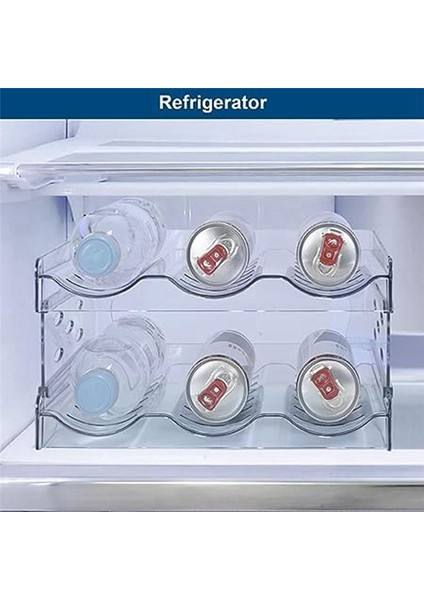 Dolap Su Şişesi Depolama Rafı Içecek Şişesi Depolama Ekran Rafı Mutfak Buzdolabı Için Istiflenebilir Kupa Rafı (Yurt Dışından) indirimleri