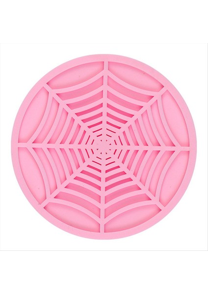 Içecekler Için Silikon Örümcek Ağ Bardak Altlıkları - 6 Paket Benzersiz Tasarım Örümcek Içecek Bardak Altlıkları 4 Inç Siyah Coaster Seti Pembe (Yurt Dışından)