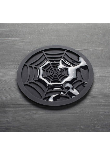 Içecekler Için Silikon Örümcek Ağ Bardak Altlıkları - 6 Paket Benzersiz Tasarım Örümcek Içecek Bardak Altlıkları 4 Inç Siyah Coaster Seti Pembe (Yurt Dışından) modelleri