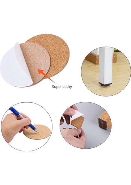 Kendinden Yapışkanlı Bardak Altlıkları Cork Paspaslar Corker ve Diy El Sanatları Malzemeleri (160 Yuvarlak) Için Destek Tabakaları (Yurt Dışından) modelleri