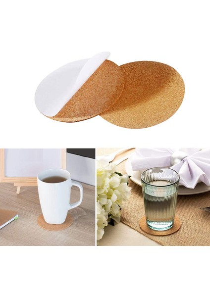 Kendinden Yapışkanlı Bardak Altlıkları Cork Paspaslar Corker ve Diy El Sanatları Malzemeleri (160 Yuvarlak) Için Destek Tabakaları (Yurt Dışından) indirimleri