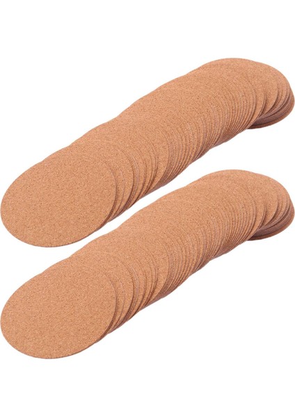 Kendinden Yapışkanlı Bardak Altlıkları Cork Paspaslar ve Dıy El Sanatları Malzemeleri Için Destek Tabakaları (120 Adet Yuvarlak) (Yurt Dışından)