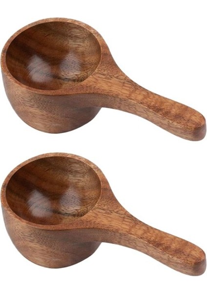 2pcs Ahşap Kaşık Mini Kahve Ölçüm Fincan Ahşap Dondurma Kaşık Mutfak Ölçüm Kaşık (Yurt Dışından)