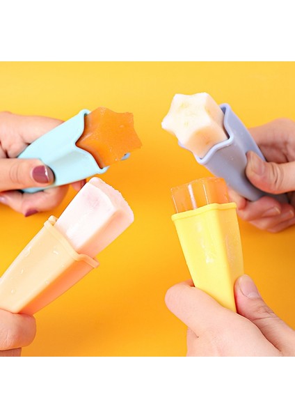 8 Paket Popsicle Kalıpları Kapaklarla Silikon Buz Haşhaş Kalıpları Çocuklar Için Yeniden Kullanılabilir Kolay Serbest Bırakma Dondurma Üreticisi (Çok Renk) (Yurt Dışından) fiyatları