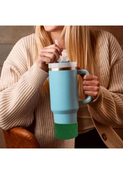 Silikon Kupa Kapak Buz Kupası Botlar Araç Su Kupası Şişe Koruyucu Kapak Kar Tanesi Dokusu Kaymaz Kapak (Yurt Dışından) indirimleri