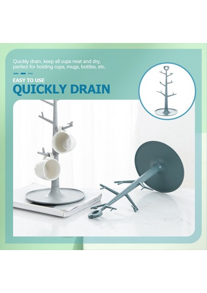 Kupa Raf Raf Kupası Kahve Rafı Ağaç Şeklinde Kurutma Depolama Raf Tay Raf Depolama Mutfak Ekran Tezgah Rafı (Yurt Dışından) fırsatları