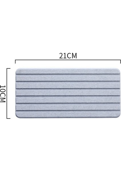 2 Pcs Su Emici Diatomit Coasters Dikdörtgen Yivli Tasarım Su Emici Taş Gri (Yurt Dışından) indirimleri