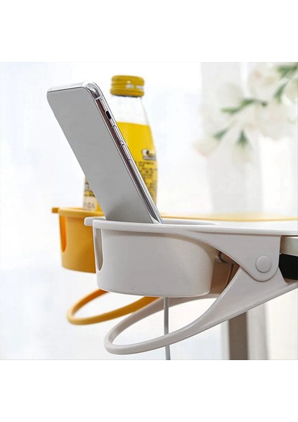 Içki Kupa Tutucu Masa Yan Su Kupası Raf Ofis Masaüstü Bilgisayar Masası Sabit Kupa Tutucu Masa Depolama Klipsi Siyah (Yurt Dışından) modelleri