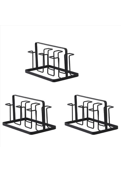 3x 6 Cam Kardak Stand Tutucu Kurutma Raf Mutfak Su Kupası Raf Ev Asma Boşaltma Depolama Raf Aksesuarları (Yurt Dışından) fiyatları