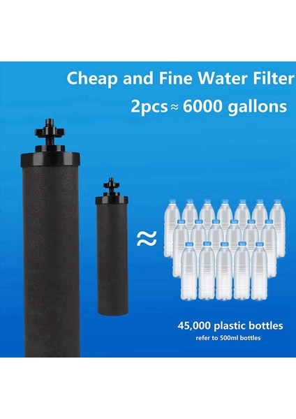 Berkey Tezgahı Su Arıtma Sistemi Için 4x Premium Su Filtresi Elementleri Kartuş Bb9 Için Kısımla Karşılaştırıldığında (Yurt Dışından) fiyatları