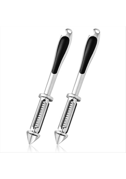 Çok Fonksiyonlu Sebze Soyucu 5 ve 1 Sebze ve Meyve Soyucu 2pcs Çelik Sebze Soyucu Şişe Açıcı (Yurt Dışından)