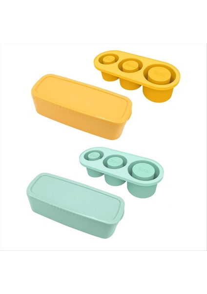 20-40 Oz Tumbler Için Kapaklı Silikon Buz Küpü Tepsisi Kupa Için 3 Içi Boş Silindir Buz Küpü Kalıp Yeniden Kullanılabilir Büyük B (Yurt Dışından)