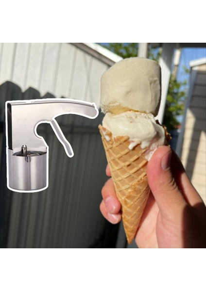 Büyük Hacimli Dondurma Sunucusu Alet Paslanmaz Çelik Dondurma Kepçe Tetikleyici Kolay Kepçe Mutfak Tedarik (Yurt Dışından)