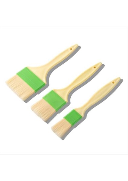 3pcs Basting Hamur Kurdu Pişirme Fırçası Seti Izgara Fırçası Pişirme Için Yiyecek Fırçası Turşusu Için Sos Barbekü Fırçası (Yurt Dışından)