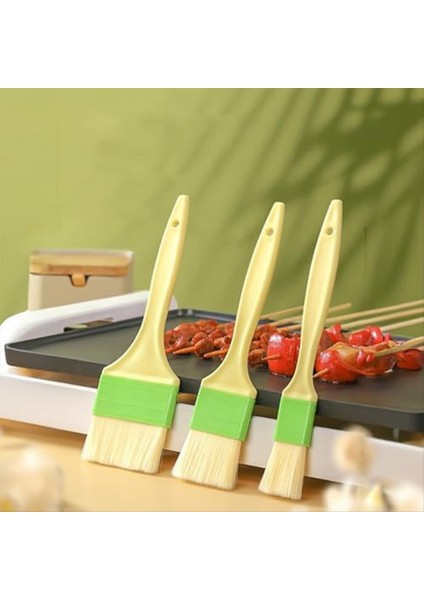 3pcs Basting Hamur Kurdu Pişirme Fırçası Seti Izgara Fırçası Pişirme Için Yiyecek Fırçası Turşusu Için Sos Barbekü Fırçası (Yurt Dışından) indirimleri