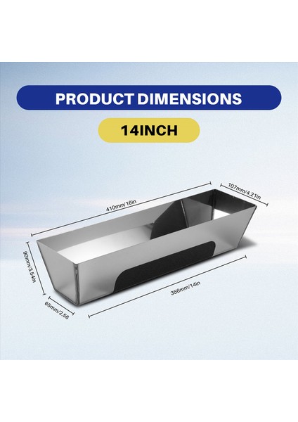 12HRG Kaymaz Konturlu Paslanmaz Çelik Heliarc Çamur Tava 14 Inç (Yurt Dışından) fırsatları